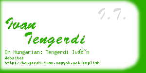 ivan tengerdi business card